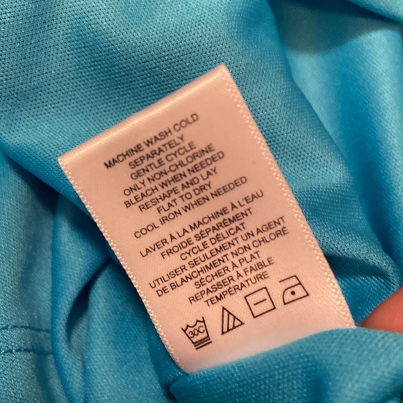 Shavonne Dorsey Tiered Sleeveless Maxi Dress With Chiffon Overlay Aqua Navy S - Picture 11 of 13